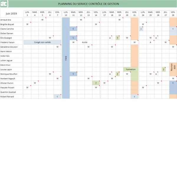Planning automatisé et gestion ressources