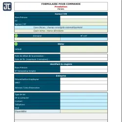 Formulaire de commande